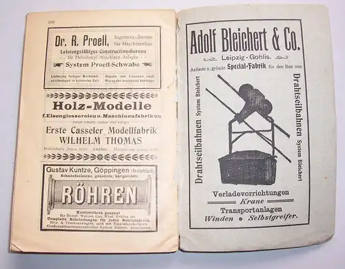 Kraft Kalender Handbuch Kraftanlagen Ingenieure Werkführer Maschinenbau 1904