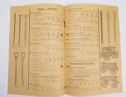 Niederdorf Erzgebirge 1939 Handwagen Faltblatt