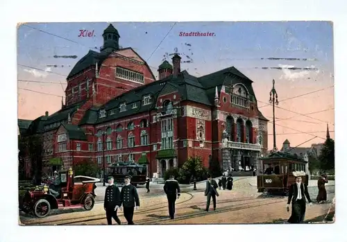Ak Kiel Stadttheater 1915