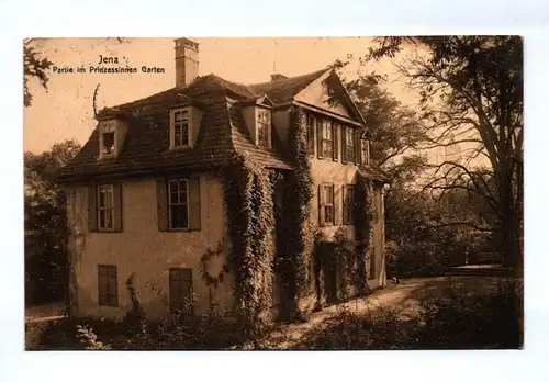 Ak Jena Partie im Prinzessinnen Garten DR 1914