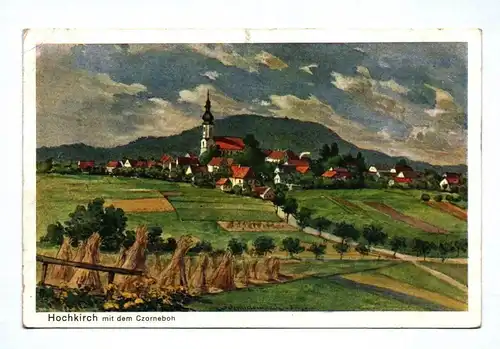 Ak Hochkirch mit dem Czorneboh obersorbisch Čornobóh 1910