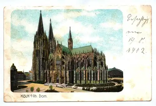 Ak Köln am Rhein Dom