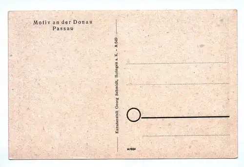 Ak Motiv an der Donau Passau
