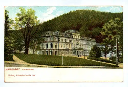 Ak Marienbad Centralbad Mariánské Lázně Tschechien