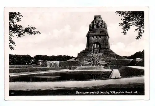 Ak Reichsmessestadt Leipzig Völkerschlachtdenkmal