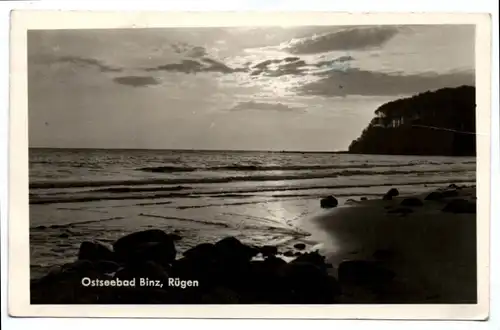 Ak Ostseebad Binz Rügen DDR 1957 Meer