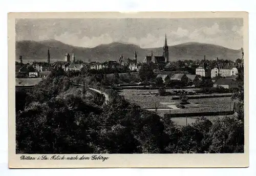Ak Zittau in Sachsen Blick nach dem Gebirge