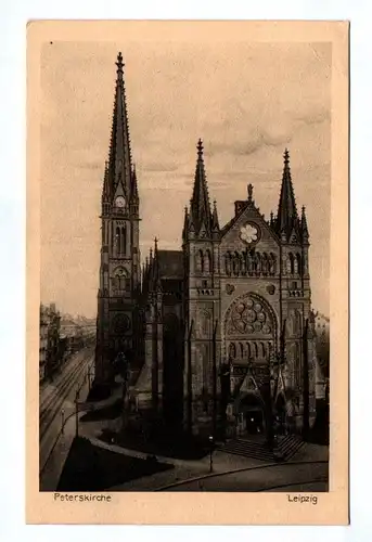 Ak Peterskirche Leipzig