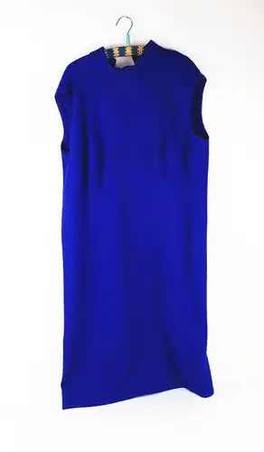 Kleid Jacke Kombi Blau 50er 60er Jahre DDR Damen Vintage Kostüm