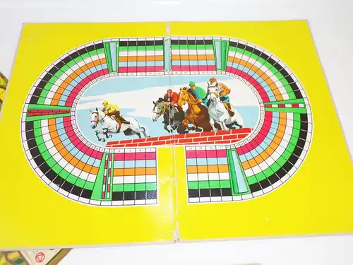 3 x alte Spielbrett Mühle Pferderennen Verkehrsspiel Gesellschaftsspiel DDR