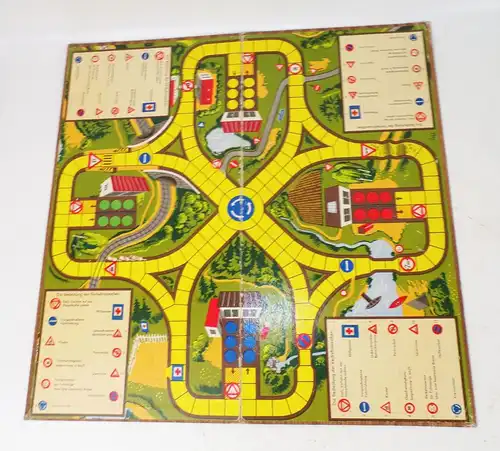 3 x alte Spielbrett Mühle Pferderennen Verkehrsspiel Gesellschaftsspiel DDR