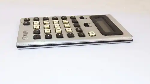 Alter MR410 Taschenrechner VEB Röhrenwerk Mühlhausen 3 V Retro calculator DDR