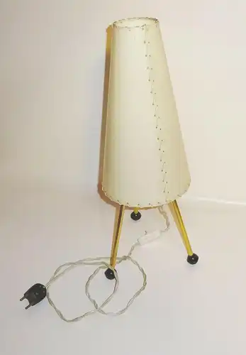 Vintage Dreibein Tischlampe Lampe Deko DDR 1950er 1960er Retro Look Sputnik !