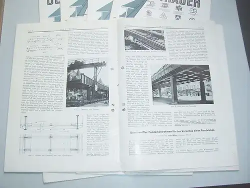 Der P  Träger Brückenbau Architektur 1933 bis 39 Konvolut Zeitschriften