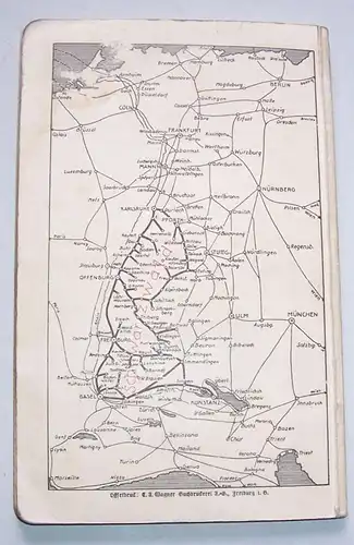 Der Schwarzwald Führer Städte Bäder Sommerfrischen Gaststätten 1927 Reisebuch