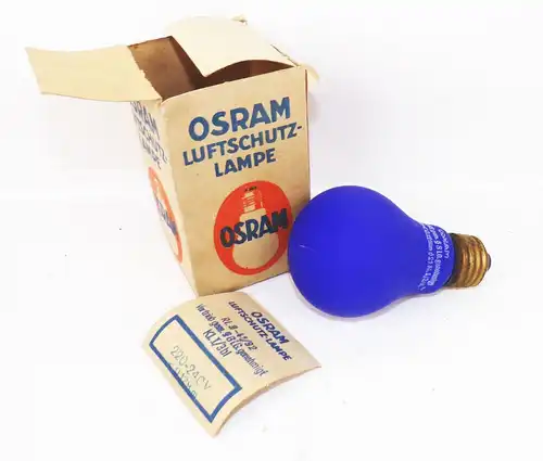Osram Luftschutz Lampe 2 Wk Originalkarton