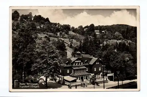 Ak Hotel Tellkoppe Kipsdorf im Erzgebirge DR