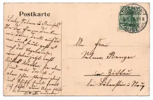 Ak Dresden Dampfschiff Landeplatz 1918