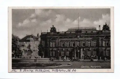 Ak Görlitz Postplatz 1954 DDR