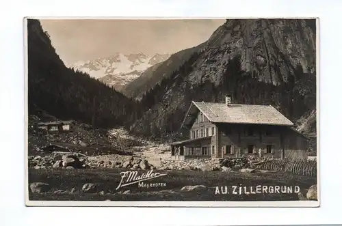 Ak Mayrhofen Zillergrund 1925