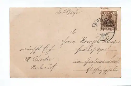 Ak Prosit Neujahr Kinder Junge und Mädchen 1914