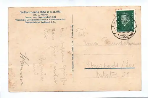 Ak Turm auf dem Kottmar Deutsches Reich 1931