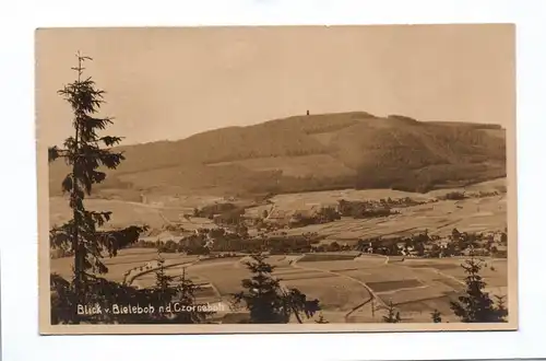 Ak Blick von Bieleboh nach dem Czorneboh 1919