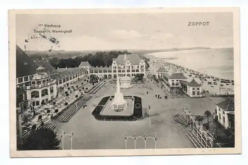 Ak Kurhaus Zoppot 1910 Polen Sopot