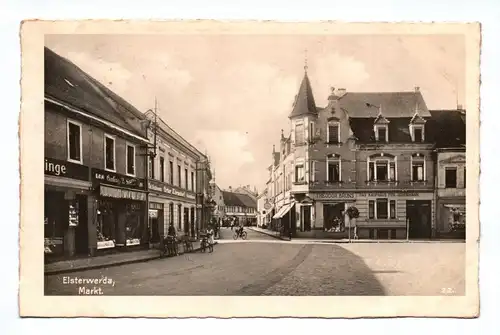 Ak Elsterwerda Markt 1943
