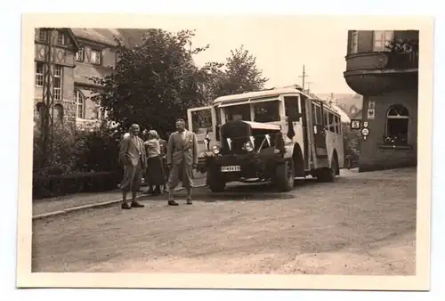 Foto Mercedes Bus Turnfest um 1930 Oldtimer