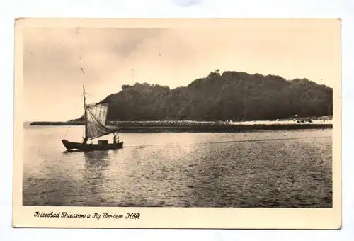 Ak Ostseebad Thiessow auf Rügen Vor dem Höft 1954 DDR