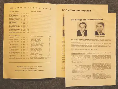 Fussballprogramm Heft Oberliga Punktespiel Dynamo Dresden 1981