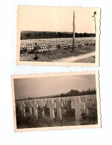 Foto 2 Wk Friedhof Soissons Frankreich 2 photos WW2