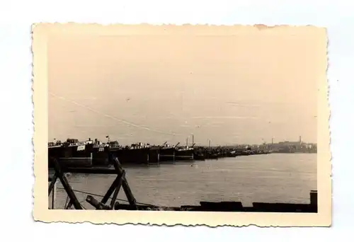 Foto größte Pontonbrücke Giurgiu Rumänien Donau nach Ruse Bulgarien 2 Wk