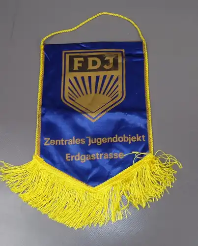 FDJ Wimpel Zentrales Jugendobjekt Erdgastrasse Drushba Trasse DDR