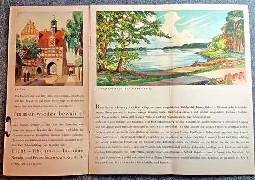 Alter Reisprospekt Bad Schmiedeberg Prospekt Städtisches Eisenmoorbad 1938 Flyer