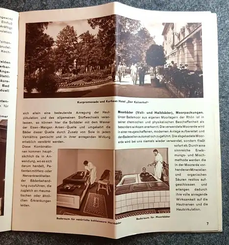 Alter Flyer Bad Liebenstein bringt Heilung 1938 Reiseprospekt