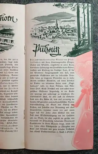 Westlausitz Sachsen Reise Flyer Kamenz Königsbrück alter Reiseprospekt 1939