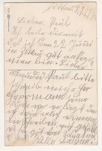 Ak Oybin Blick nach Ober - Oybin u. Hain 1916 ! (A2660