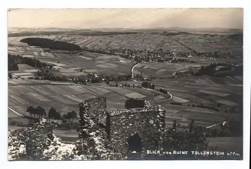 Ak Blick von Ruine Tollenstein Jiřetín pod Jedlovou Tschechien