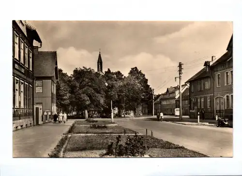 Ak Hasselfelde Harz Am Markt DDR 1969