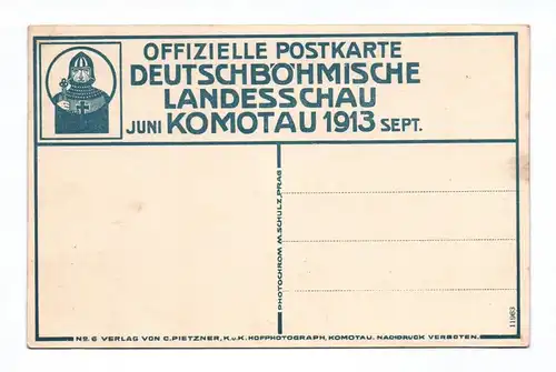 Ak Deutsch Böhmische Landesschau Komotau 1913 Chomutov Tschechien