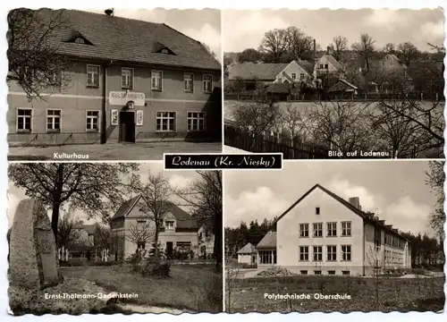 Ak Lodenau Kreis Niesky Łodnjow 1964 Kulturhaus Oberschule