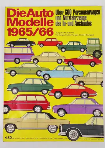 Die Automodelle 1965 / 66 Oldtimer Katalog