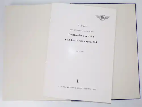 Reparaturhandbuch Lastkraftwagen G 5 Ausgabe 1958