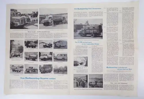 Sachsenring Autokurier LKW H3S in China Tibet Messe Zeitung DDR 1957