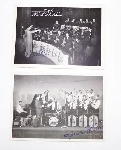 Tanzorchester Helmut Walter Plakate Autogrammkarten 1950er Dresden Sachsen