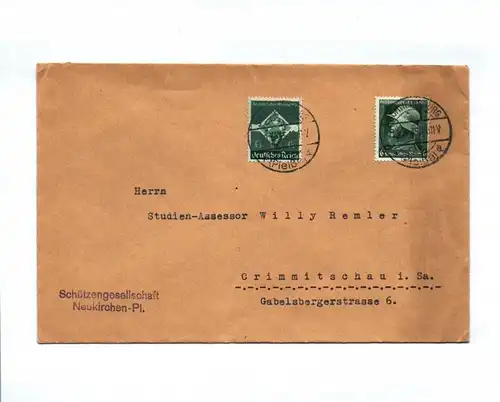 Brief Schützengesellschaft Neukirchen 1935