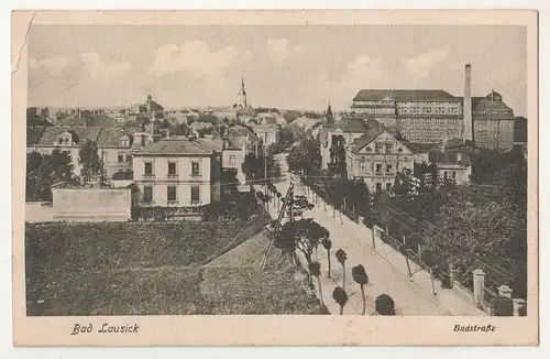 Ak Bad Lausick Badstraße 1941 Feldpost 