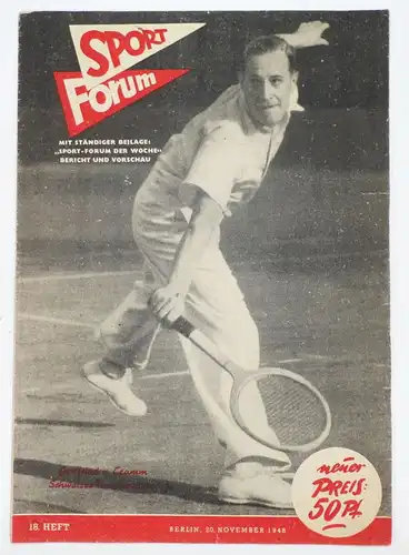 Sport Forum 1948 Heft 18 Zeitschrift Günther Debert Jack Dempsey Boxen Eishockey